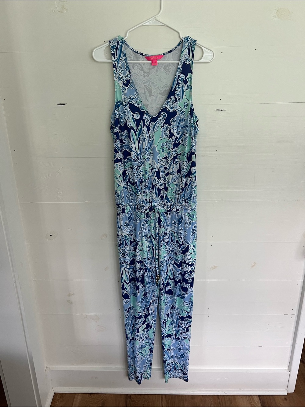Lilly Pulitzer Navy, Aqua & blue jumpsuit